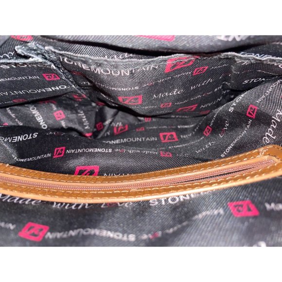 Stone Mountain Leather Handbag  13x 10  #962 - Picture 4 of 5